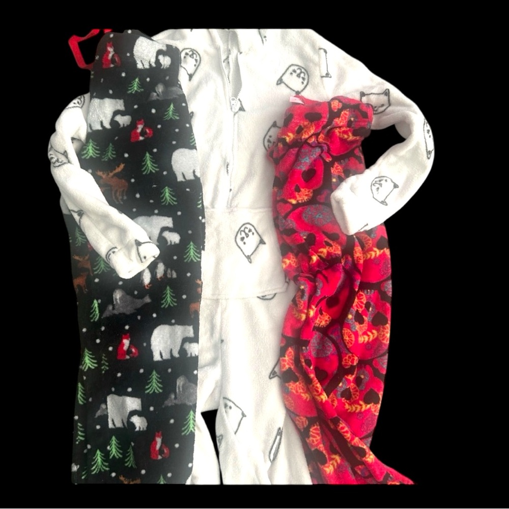 Bundle of Women’s Size Small Pajamas Fleece Bottoms mix & match prints 8 pieces